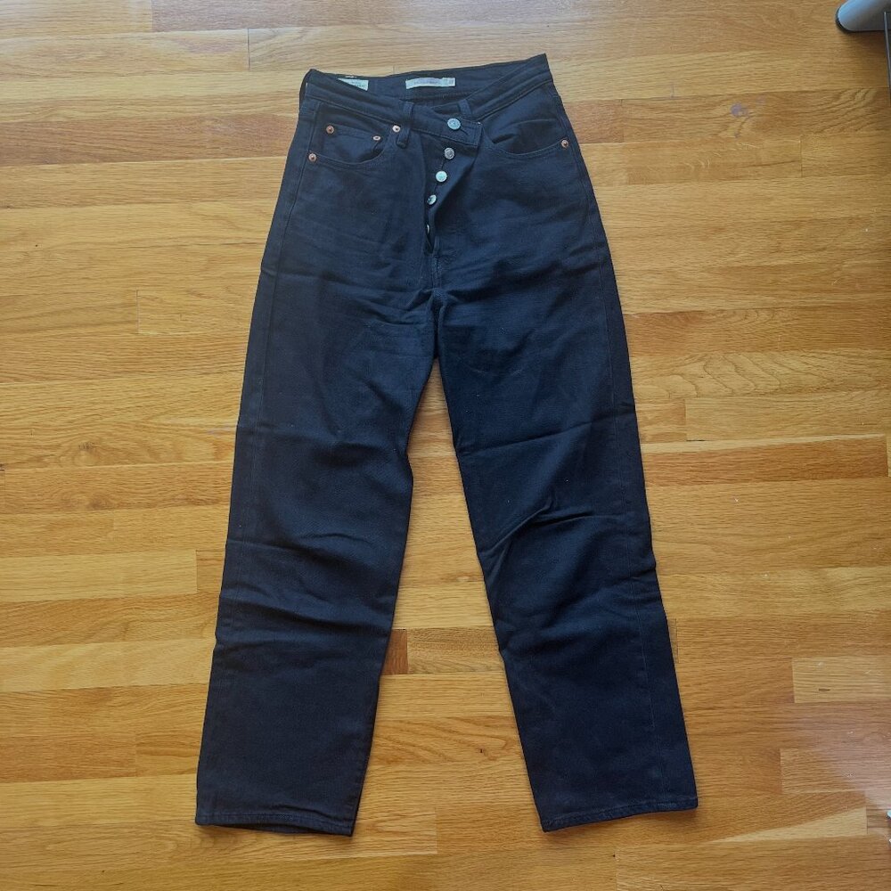 Levi's Ribcage Straight Jeans Black